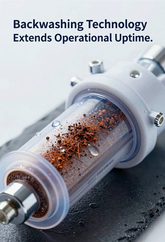 backwashing restores filter efficiency