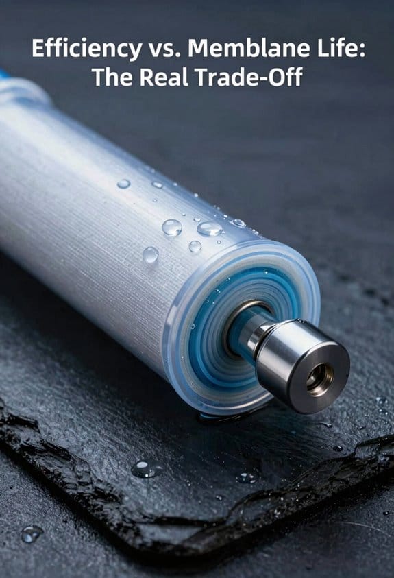 balance efficiency with membrane longevity