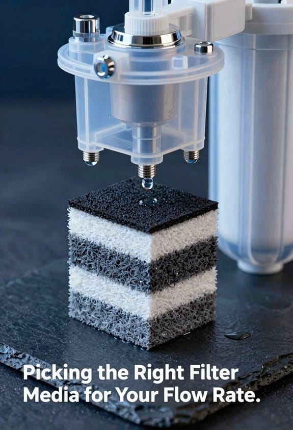 match filter media flow rate