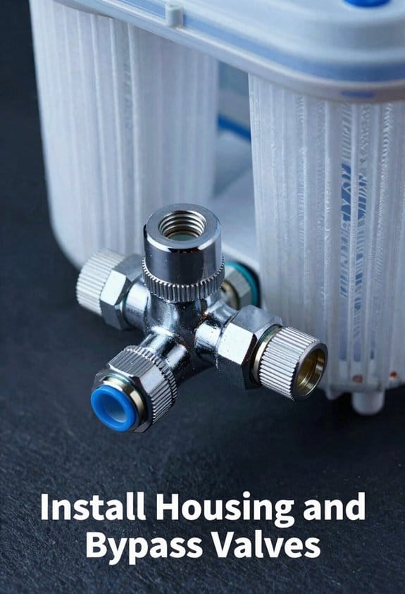 mount housing install bypass valves