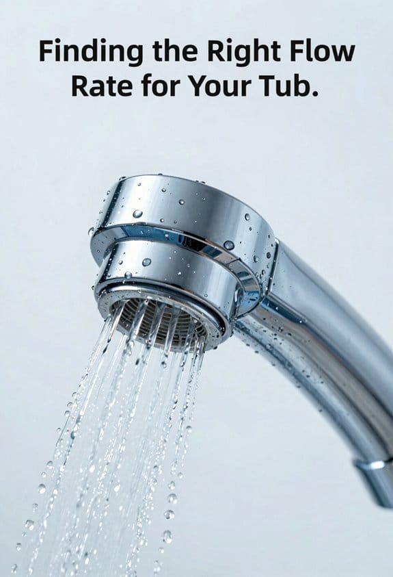 optimal tub flow rate