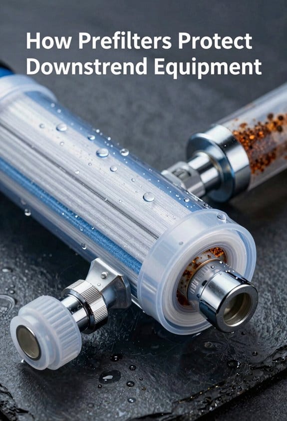 prefilter protects downstream equipment
