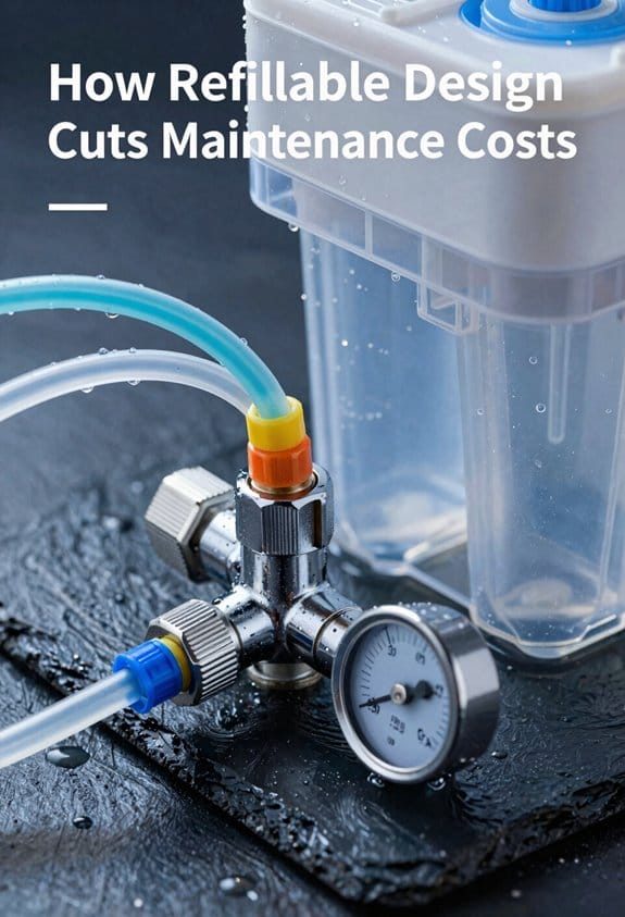 refillable media lowers maintenance costs
