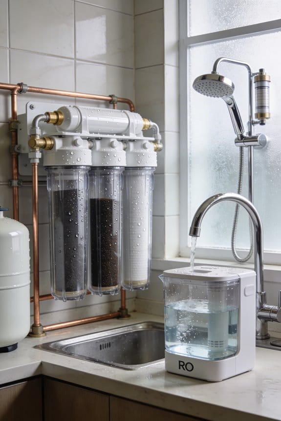 removes sediments chlorine contaminants