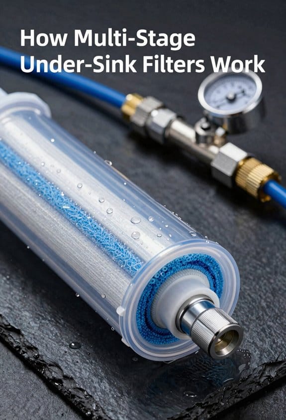sequential multi stage under sink filtration