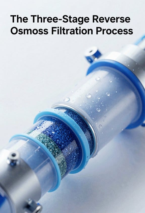 three stage reverse osmosis filtration
