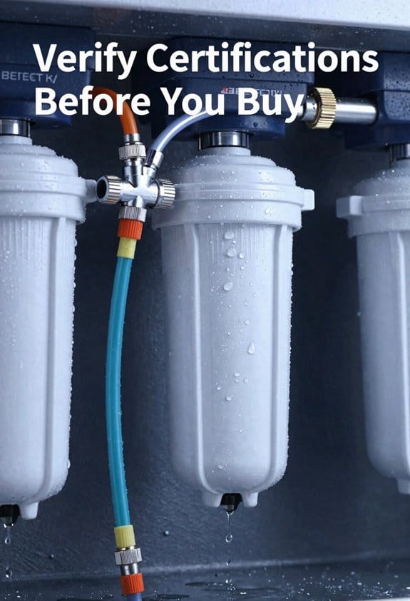 verify filter certifications before purchase